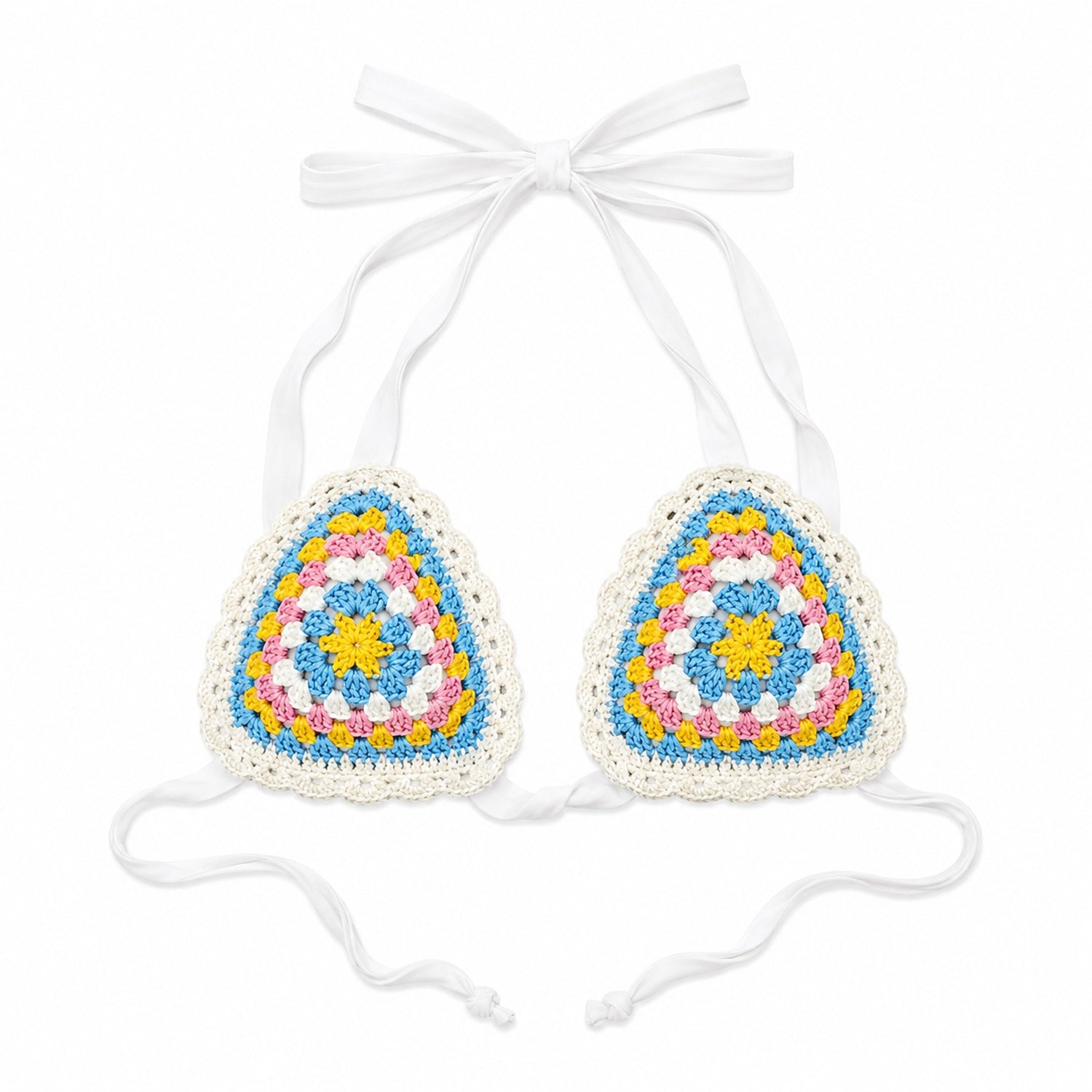 Granny Square Triangle Bikini Top