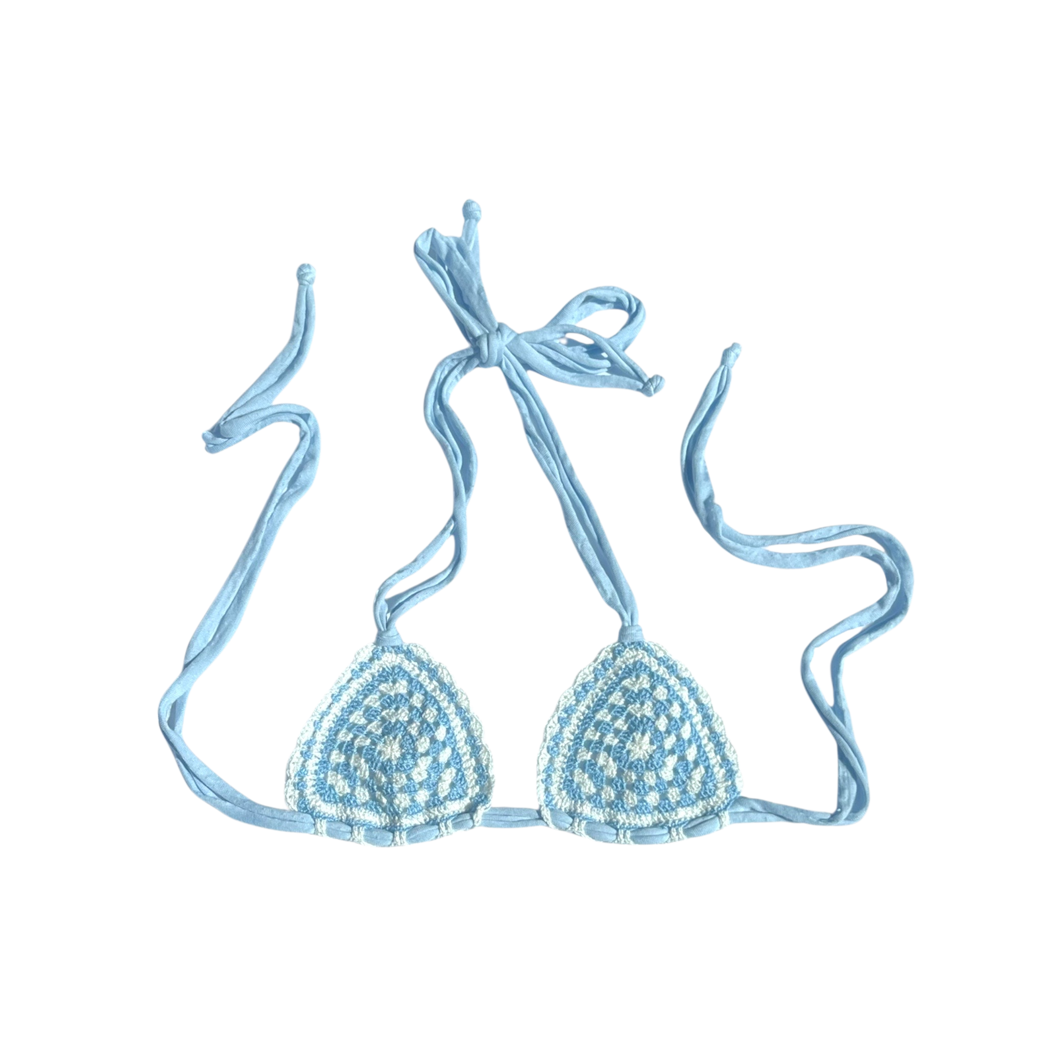 Grannysquare Crochet Bikini Top
