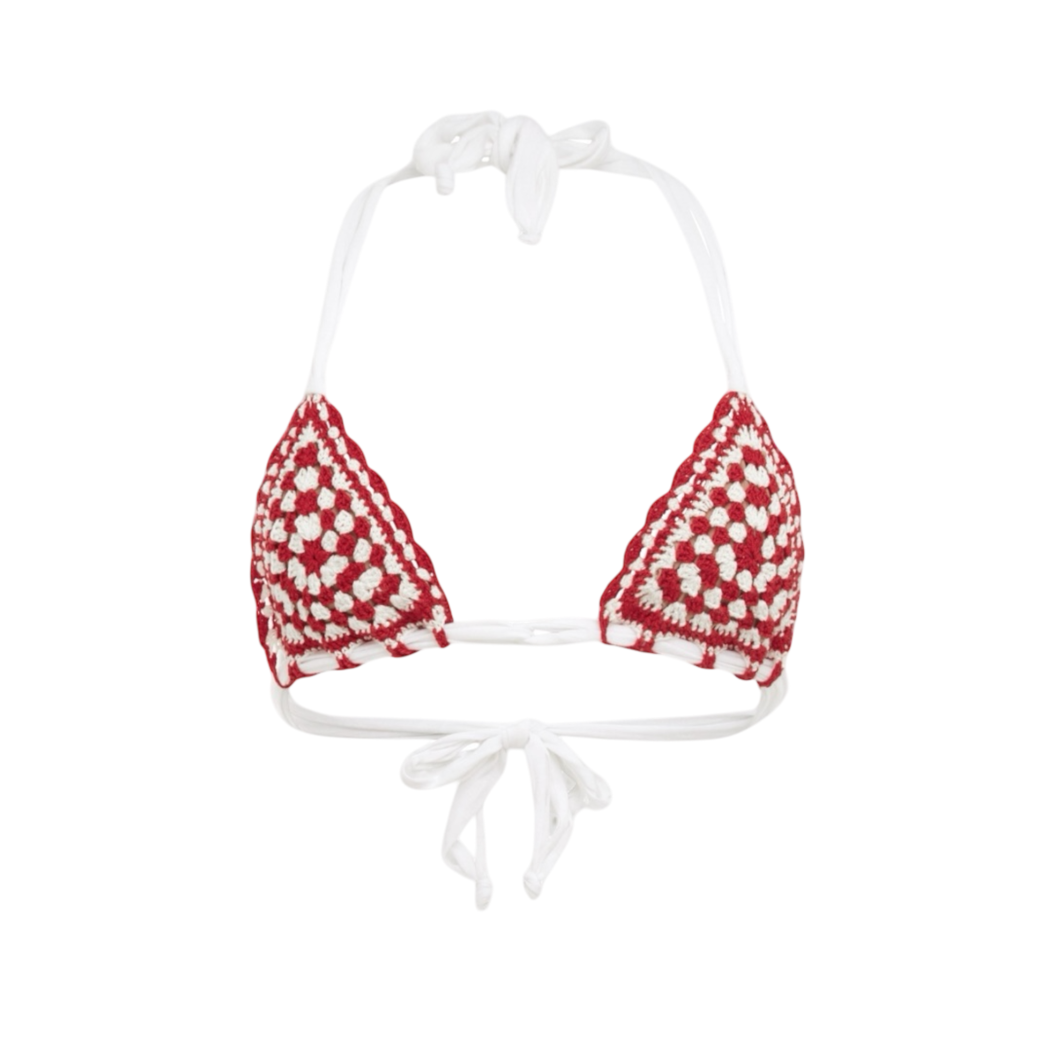Poppy Granny Square Bikini Top