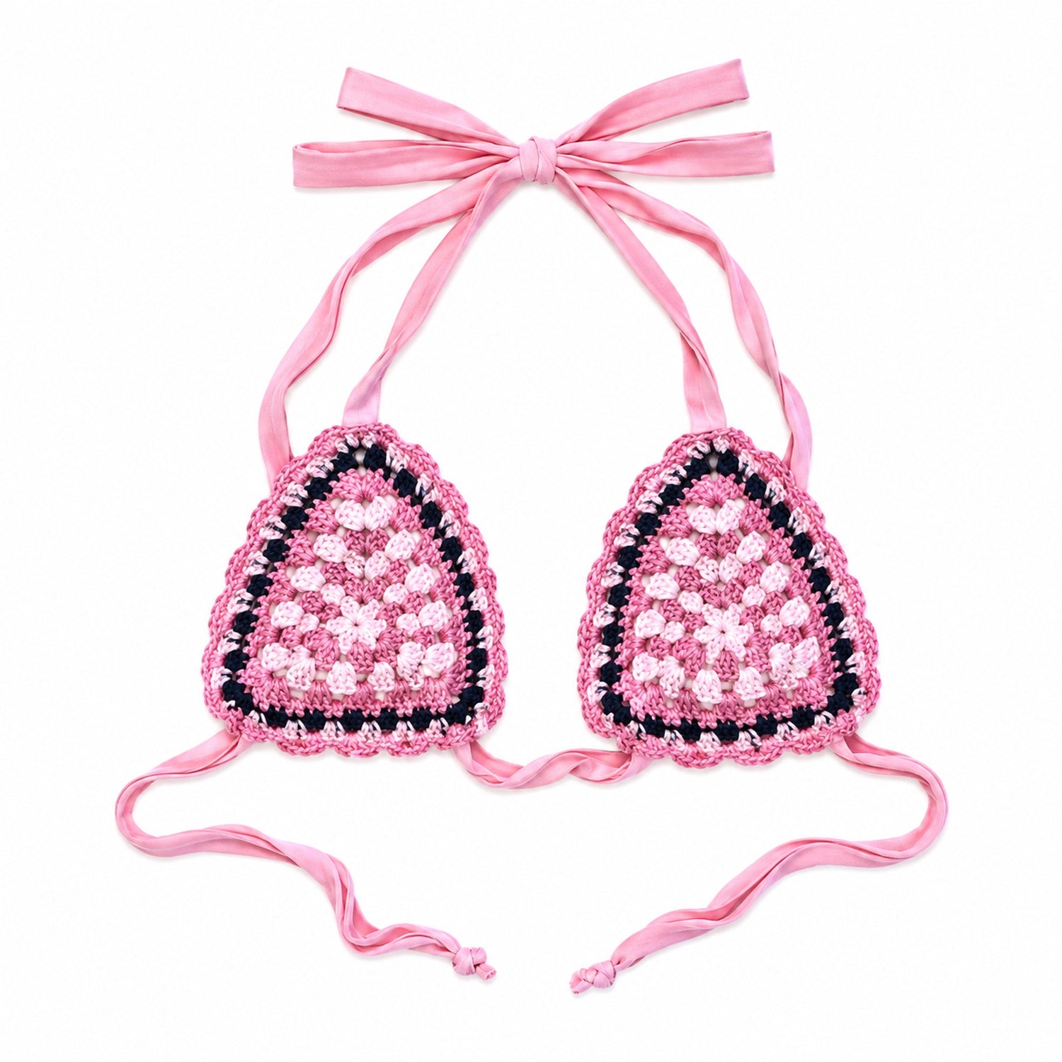 Granny Square Triangle Bikini Top