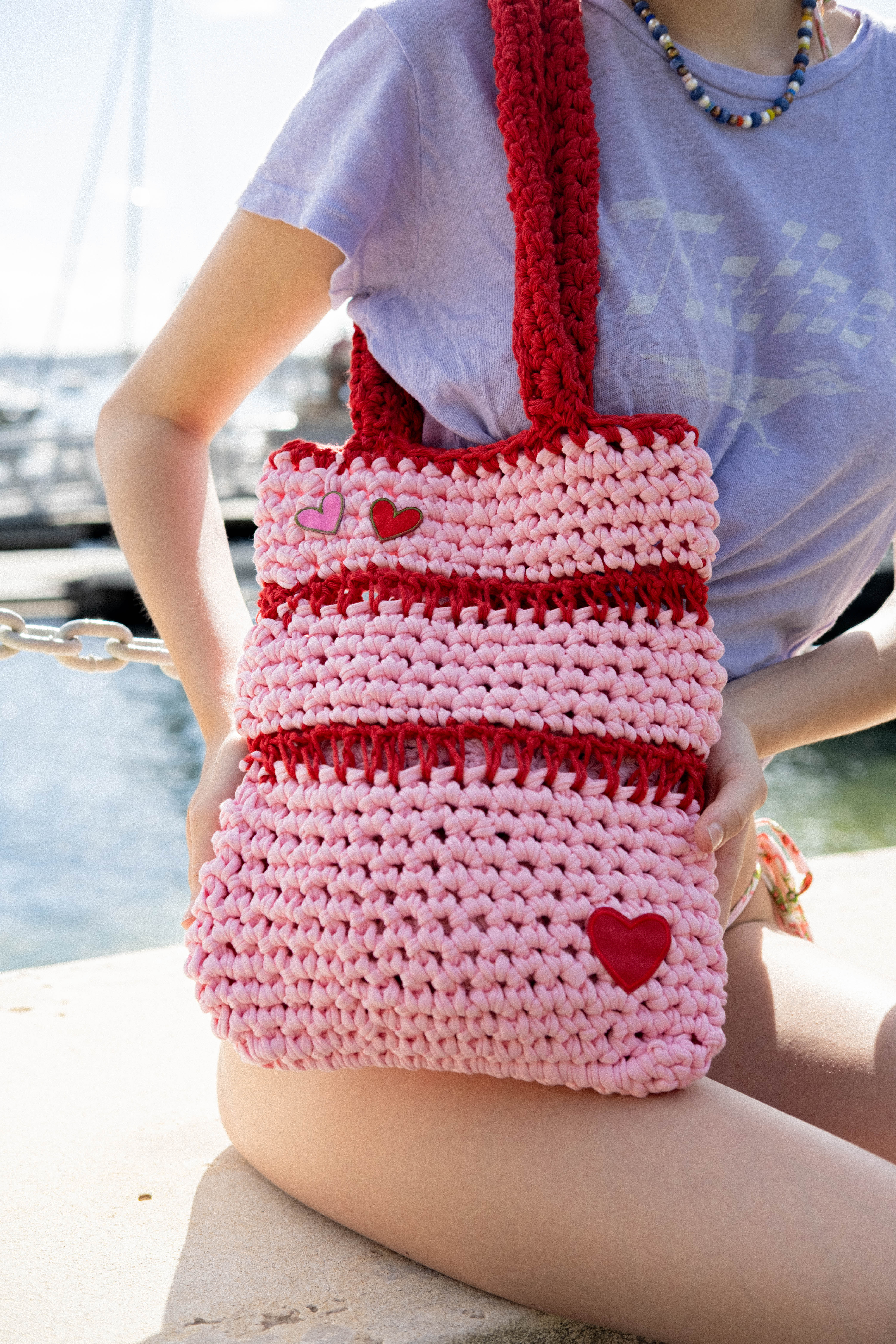 Peony Lattice Tote
