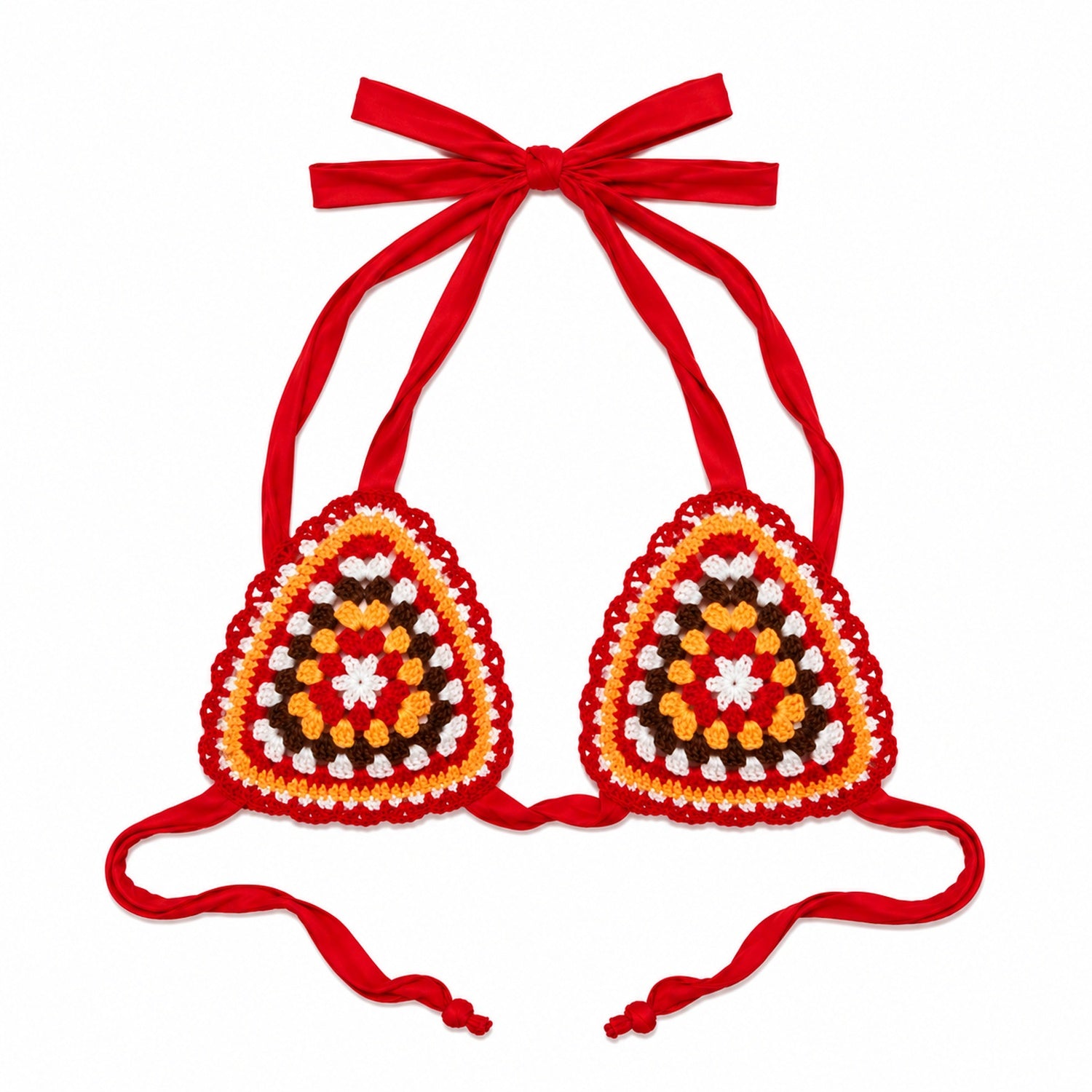 Granny Square Triangle Bikini Top
