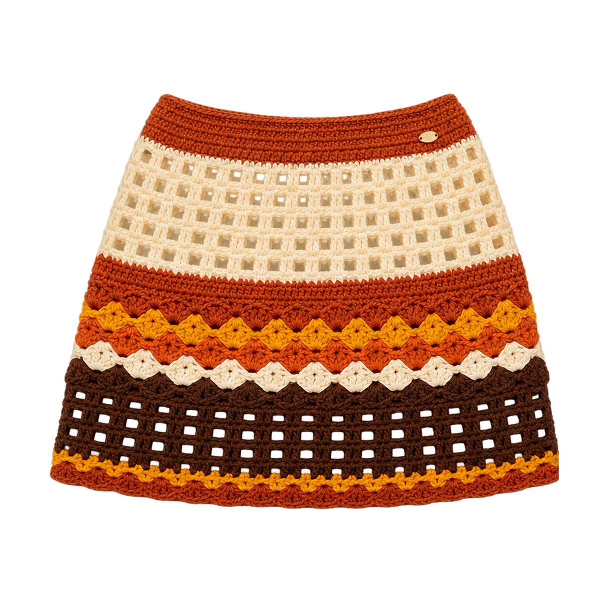 Baja Crochet Mini Skirt