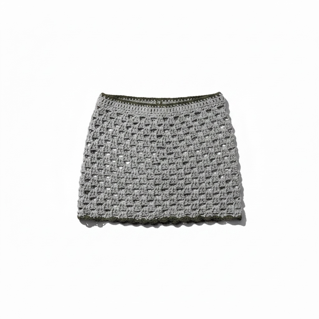Storm Crochet Mini Skirt